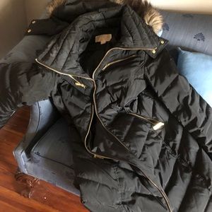100 percent down Michael Kors long coat